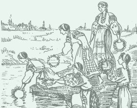 Раскраска народные праздники Руси