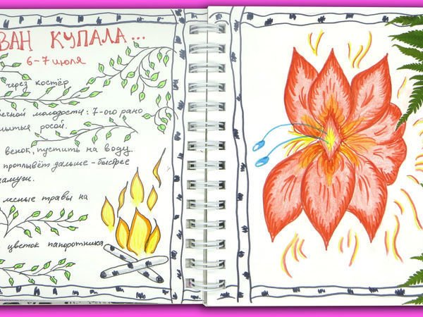 Иван Купала рисунок карандашом