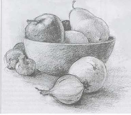 Трафарет ваза для фруктов