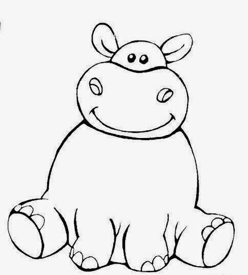 Бегемотик карандашом