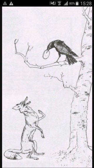 Басня Крылова ворона и лисица