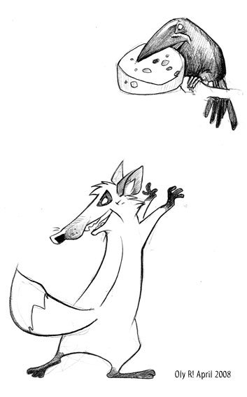 Ворона и лисица рисунок карандашом к басне (45 фото)