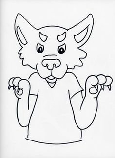 Волк и семеро козлят нарисовать ребенку