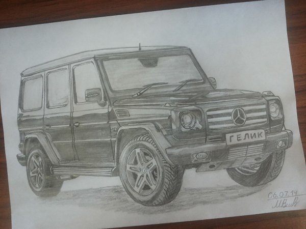 Раскраска Мерседес Бенц g63