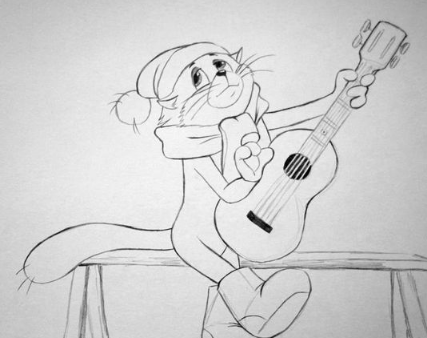 Рисование кота Матроскина