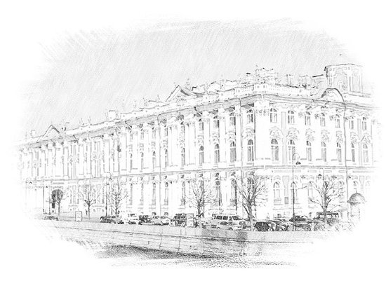 Раскраска зимний дворец. Эрмитаж в Санкт-Петербурге