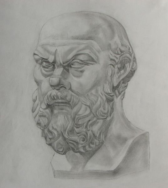 Сократ построение гипсовой головы