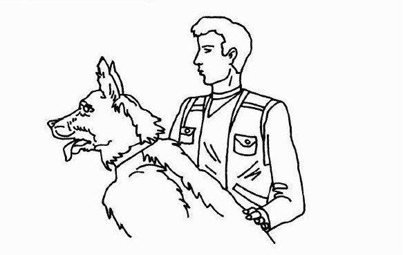 Раскраска пограничник