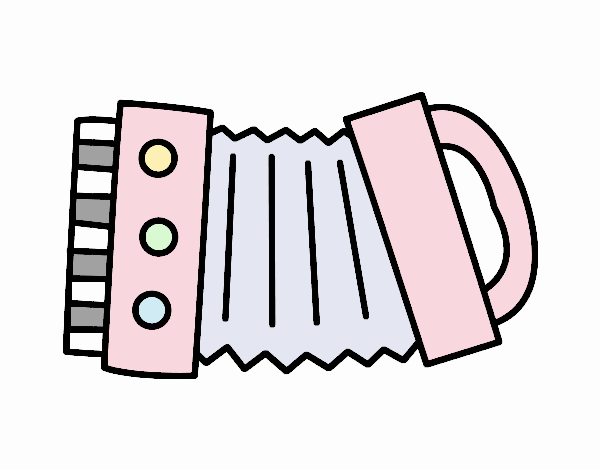 Гармошка раскраска