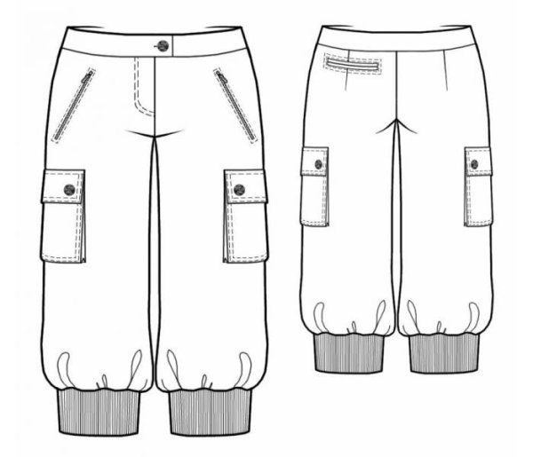 Эскиз шорты легкие