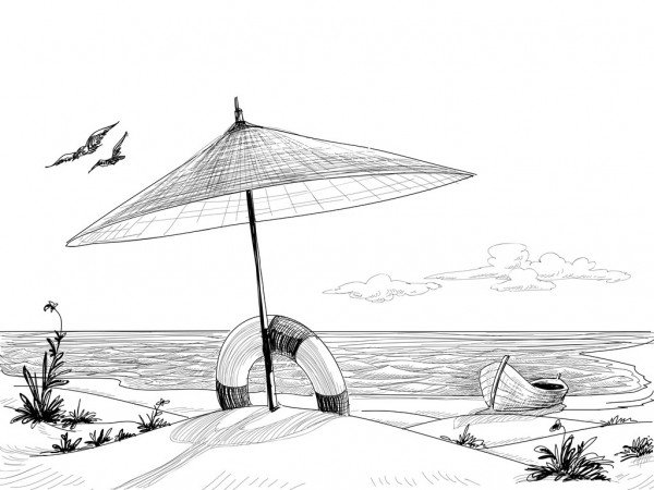 Летние рисунки карандашом