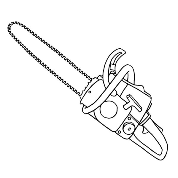 Трафарет пилы для детей