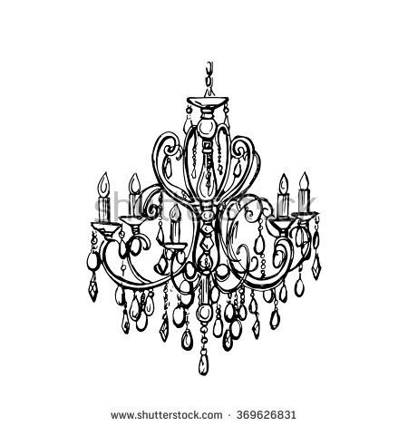 Эскиз современной люстры