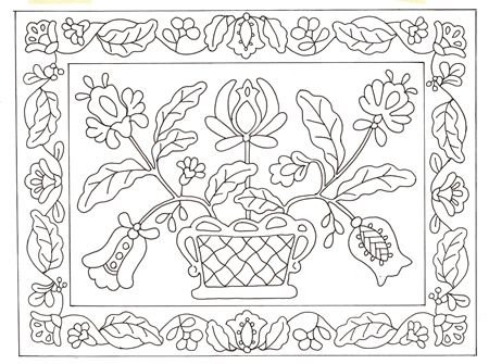 Раскраска персидский ковер