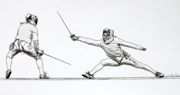 Фехтование рисунок