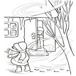 Пурга раскраска