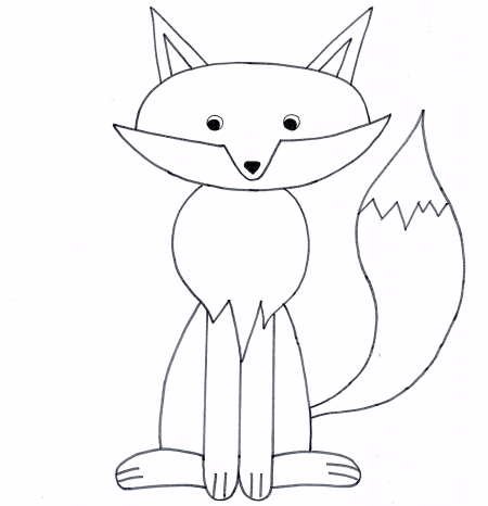 Рисунок лисы для детей
