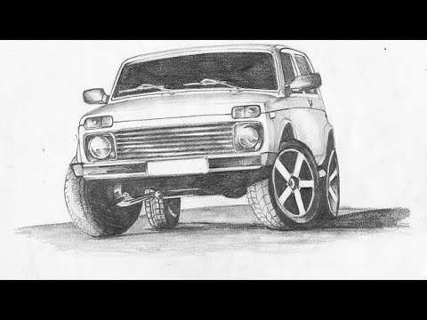 Нива карандашом