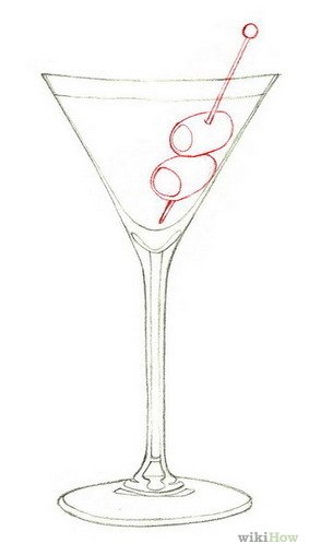 Как рисовать бокал