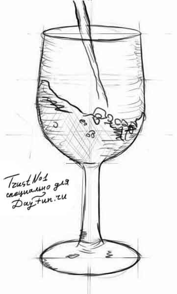 Картинки для срисовки коктейль
