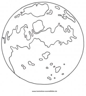 Разукрашки планеты солнечной системы для детей
