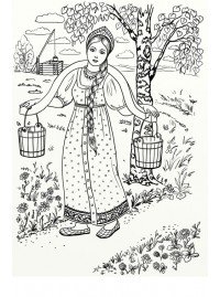 Рисунок ко Дню матери казачки