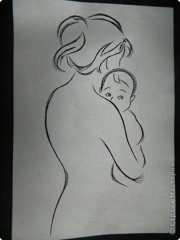 Срисовки на день матери