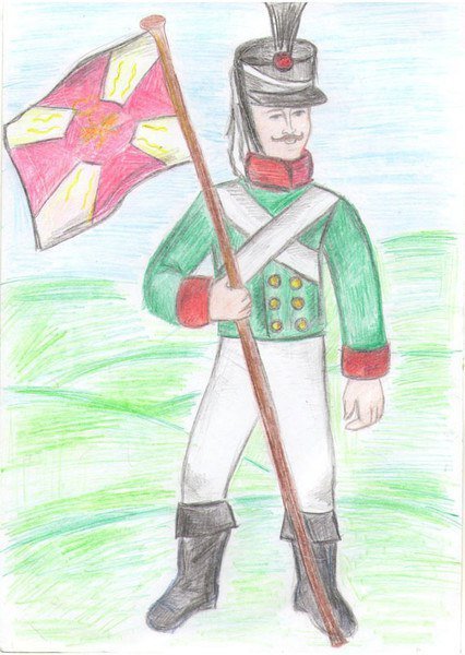 Рисунки Бородинская битва 1812 года