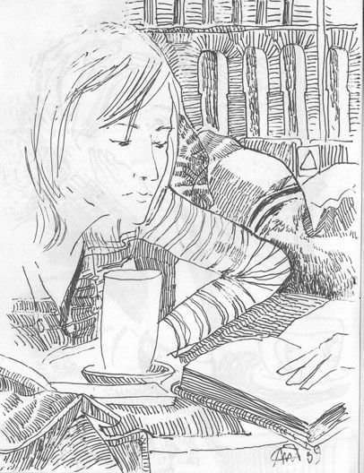 Портрет Вали карнавал простым карандашом