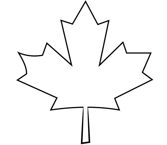 Кленовый лист рисунок поэтапно