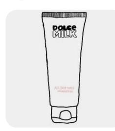 Крем Дольче Милк для срисовки