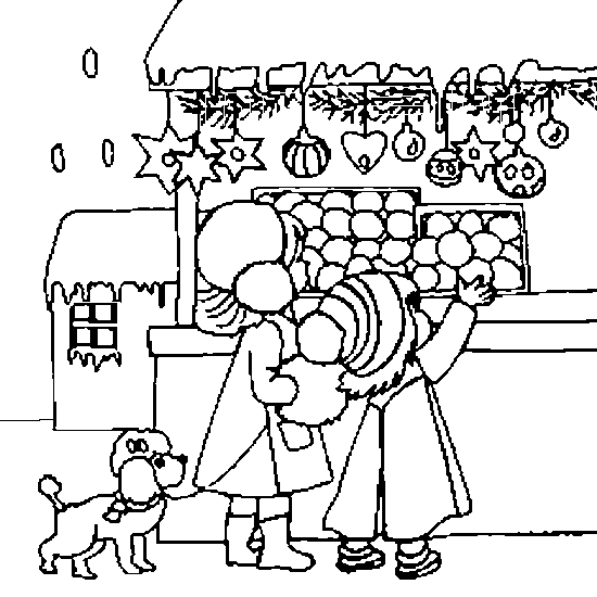 Ярмарка раскраска для детей