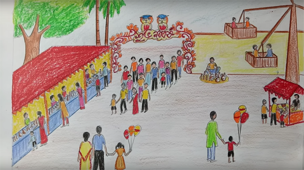 Ярмарка рисунок