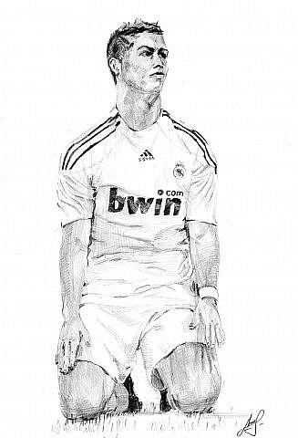 Роналду рисунок карандашом (44 фото)