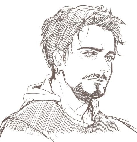 Тони Старк скетч