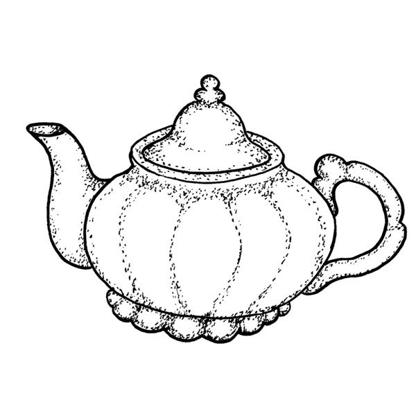 Чайник раскраска