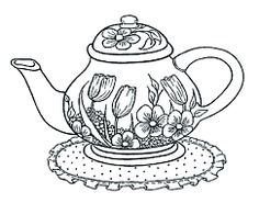 Чайник с узорами