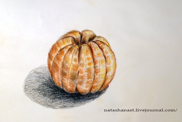 Мандарин раскраска для детей