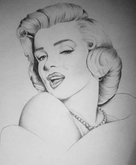 Рисунки портрет Мэрилин Монро