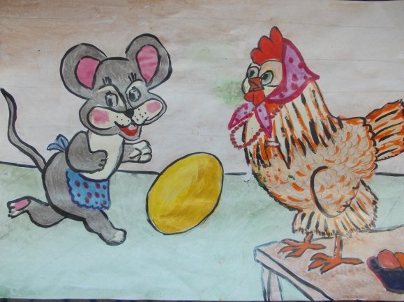 Раскраска яйцо из сказки Курочка Ряба