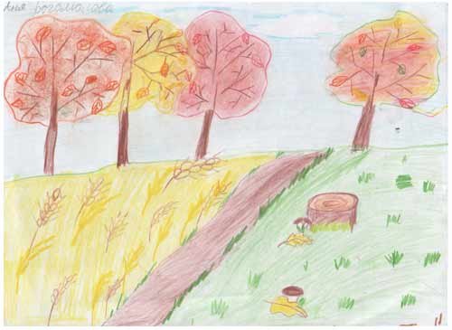 Красота осени рисунок карандашом (48 фото)