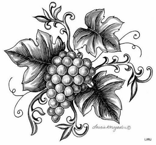Виноград стилизация
