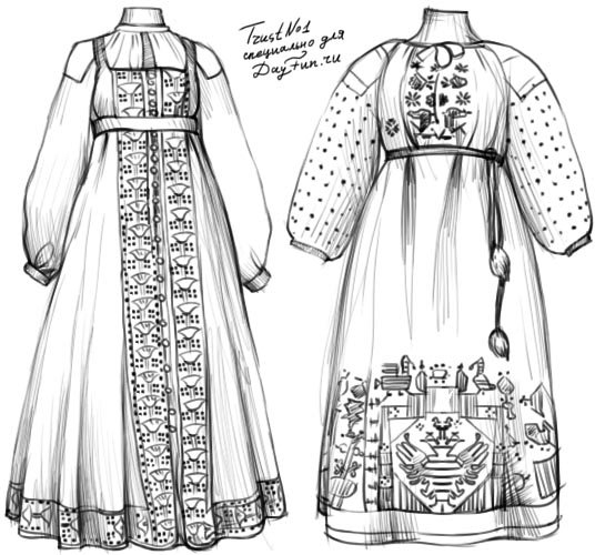 Старинная одежда для детей