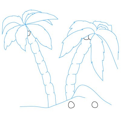 Оазис в пустыне раскраска