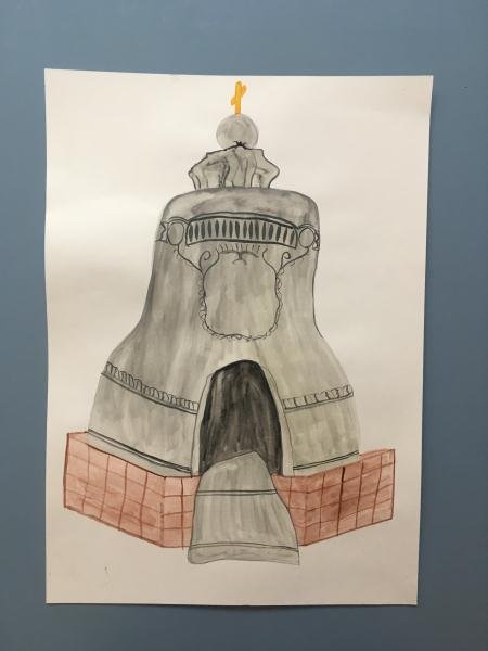 Нарисовать царь колокол в Москве