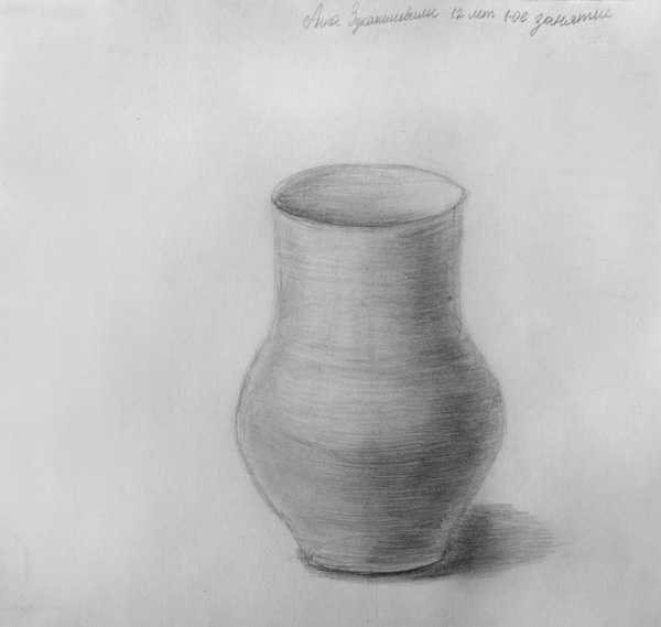 Натюрморт с натуры карандашом