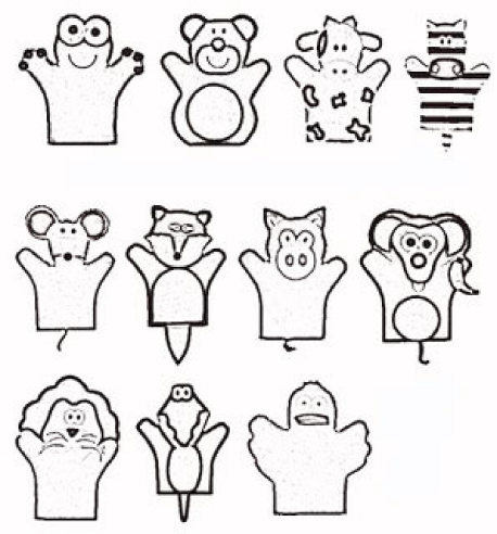 Пальчиковые куклы из фетра выкройки