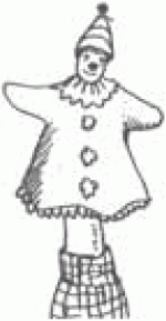 Перчаточная кукла карандашом