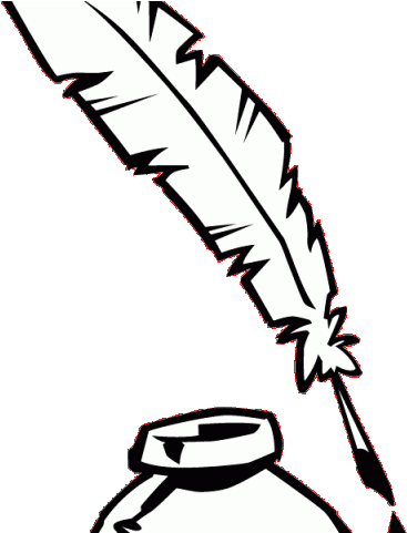 Рамка с чернилами и пером