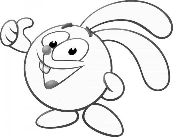 Крош трафарет